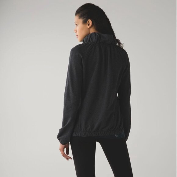 Lululemon After All Pullover Heathered Black Size 10 - Picture 4 of 16